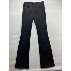 Levi's Women's Slimming Bootcut Black Stretch Denim Jeans - Size 28x32 (28x31)